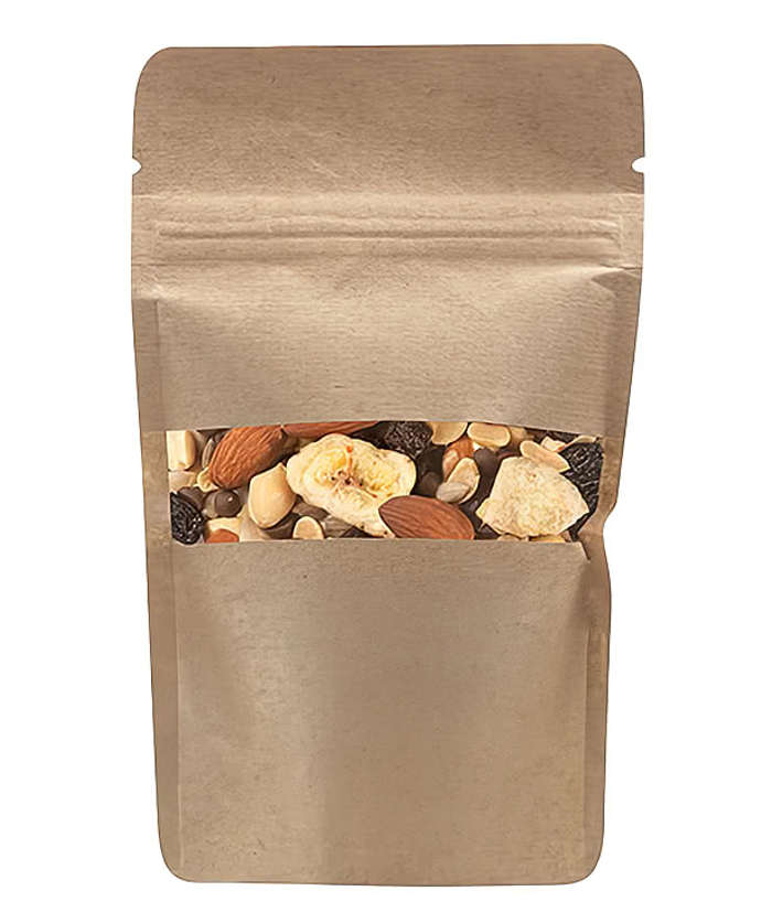 Full Color Kraft Resealable Snack Bag with Energy Trail Mix - Maroon 3 Full Color Kraft Resealable Snack Bag with Energy Trail Mix - Maroon