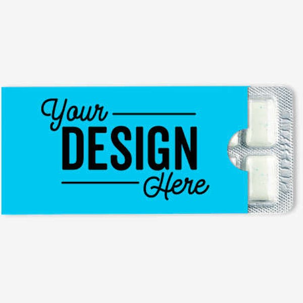 Full Color Sugar Free Gum Pack - Columbia Blue