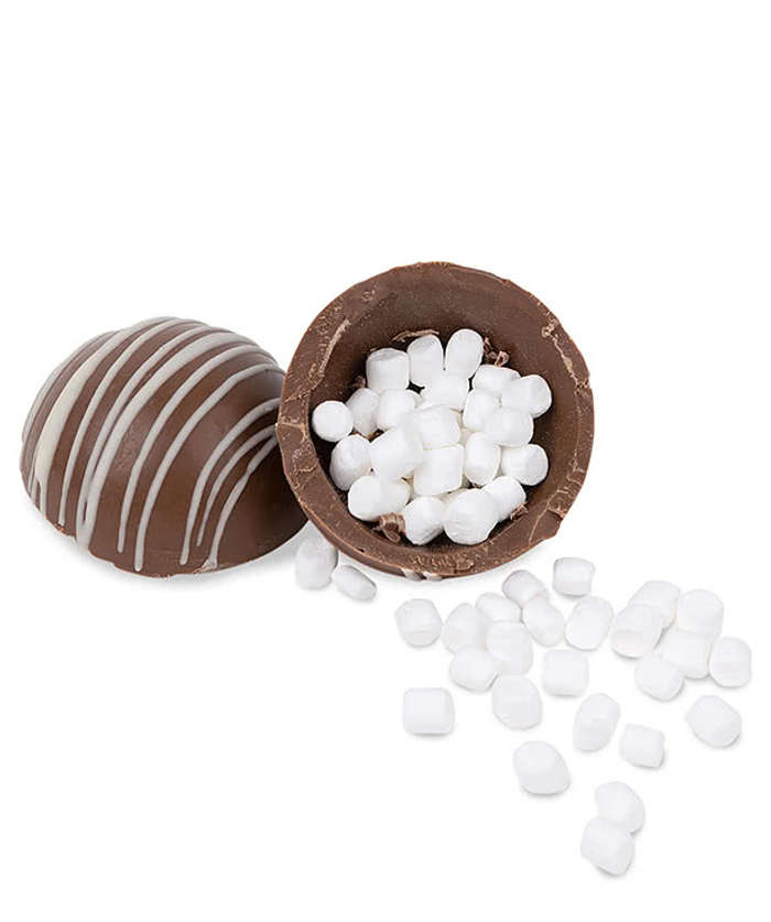 14 oz. Ceramic Two-Tone Black Mug & Hot Chocolate Bomb Gift Set - Black/White Mug With White Tag 5 14 oz. Ceramic Two-Tone Black Mug & Hot Chocolate Bomb Gift Set - Black/White Mug With White Tag