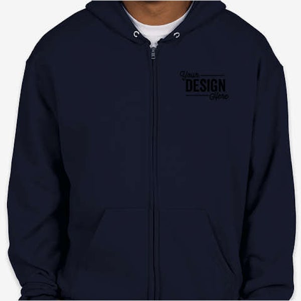 Champion Powerblend Midweight Zip Hoodie - Navy