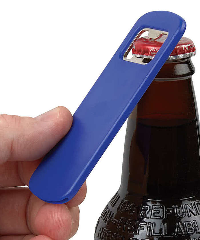 Full Color Easton Magnetic Bottle Opener - Black