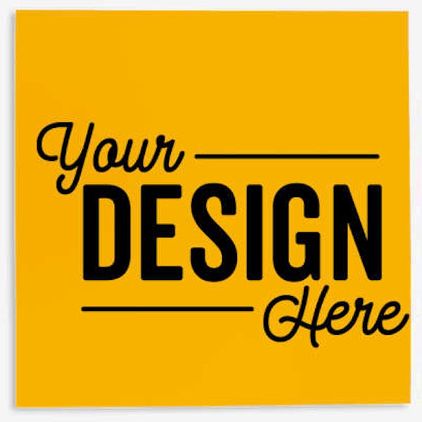 Full Color 12" x 12" Magnet Sign - Athletic Gold