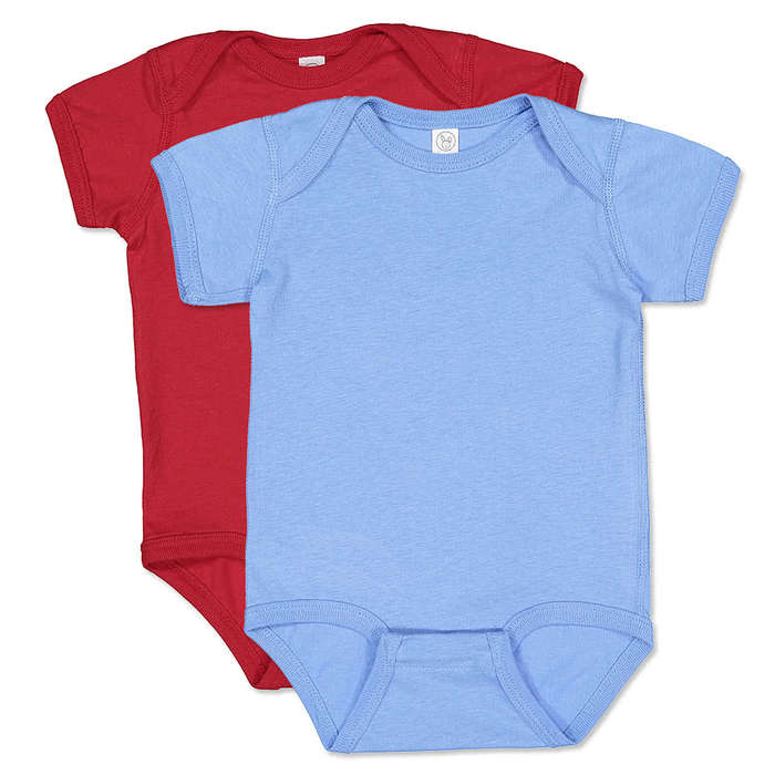 Rabbit Skins Jersey Baby Bodysuit - Light Blue