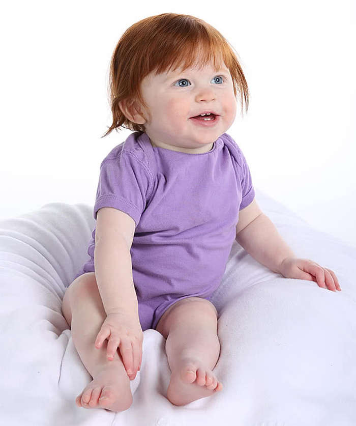 Rabbit Skins Jersey Baby Bodysuit - Light Blue