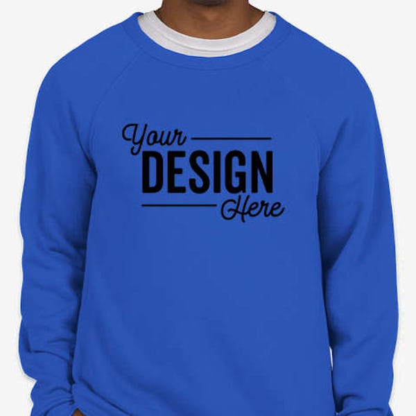 Bella + Canvas Ultra Soft Crewneck Sweatshirt - True Royal