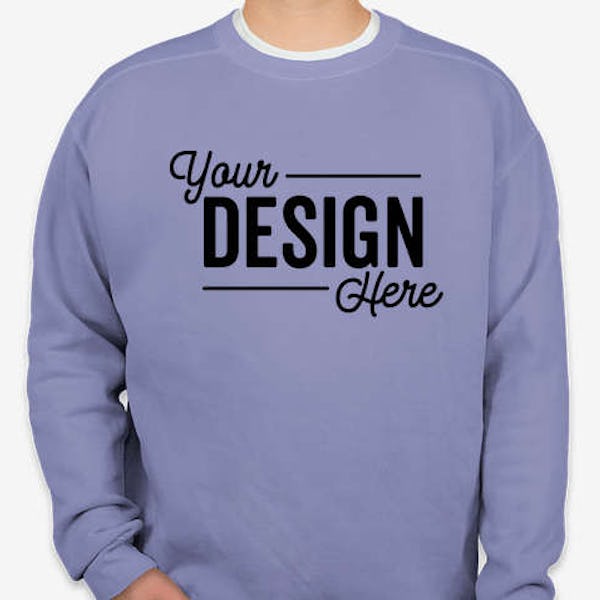 Comfort Colors Crewneck Sweatshirt - Flo Blue