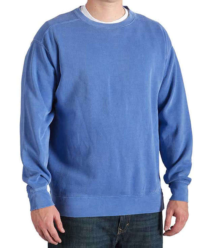Comfort Colors Crewneck Sweatshirt - Flo Blue 3 Comfort Colors Crewneck Sweatshirt - Flo Blue