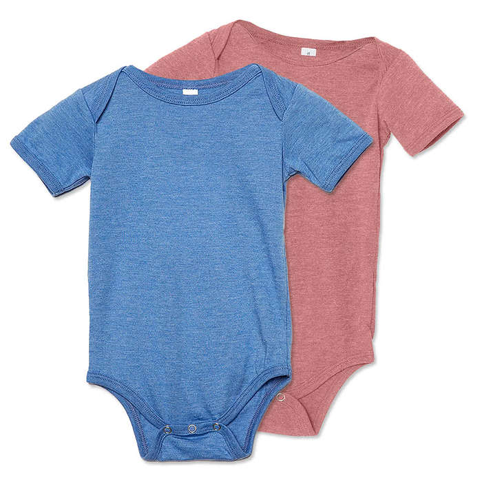 Bella + Canvas Jersey Short-Sleeve Baby Bodysuit - Yellow