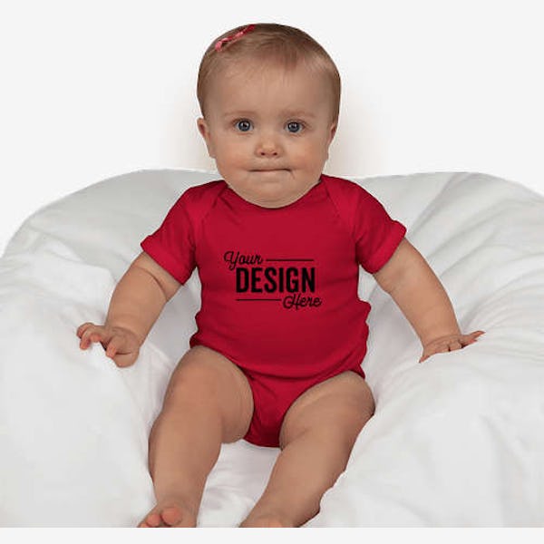 Rabbit Skins Baby Bodysuit - Red