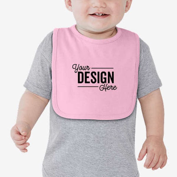 Rabbit Skins Premium Jersey Baby Bib - Pink
