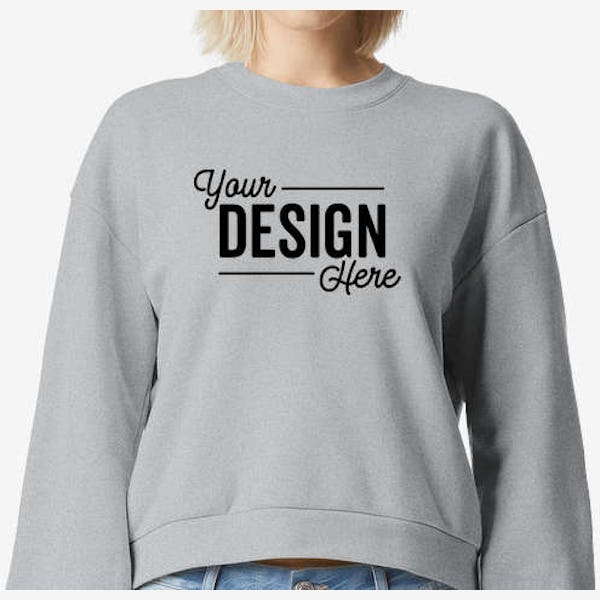 American Apparel Women's ReFlex Fleece Crewneck Sweatshirt - Heather Grey