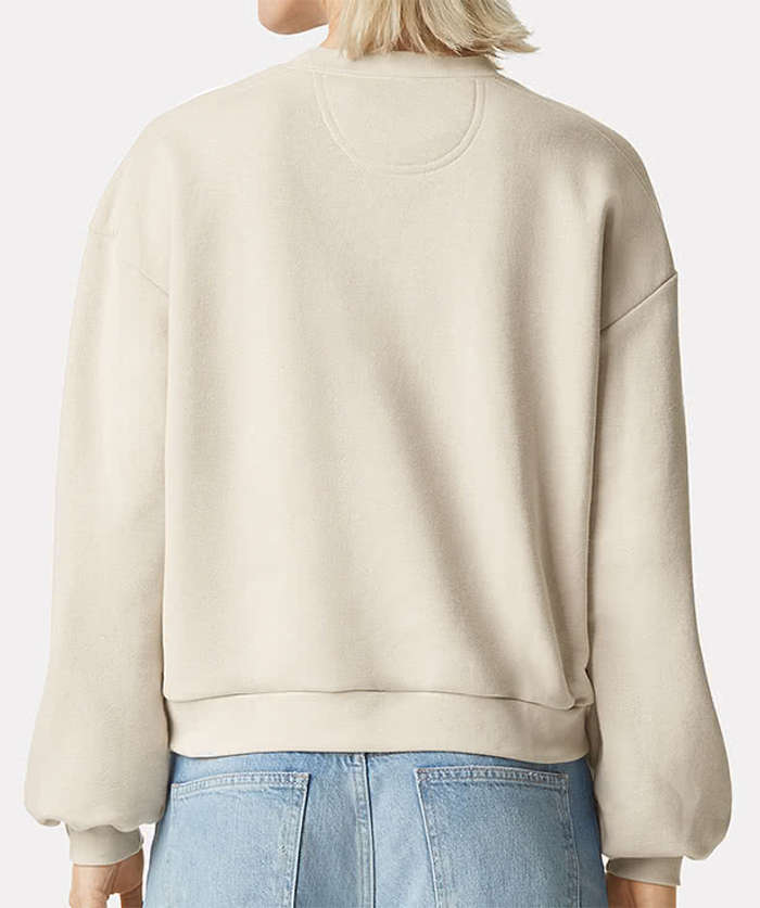 American Apparel Women's ReFlex Fleece Crewneck Sweatshirt - Heather Grey
