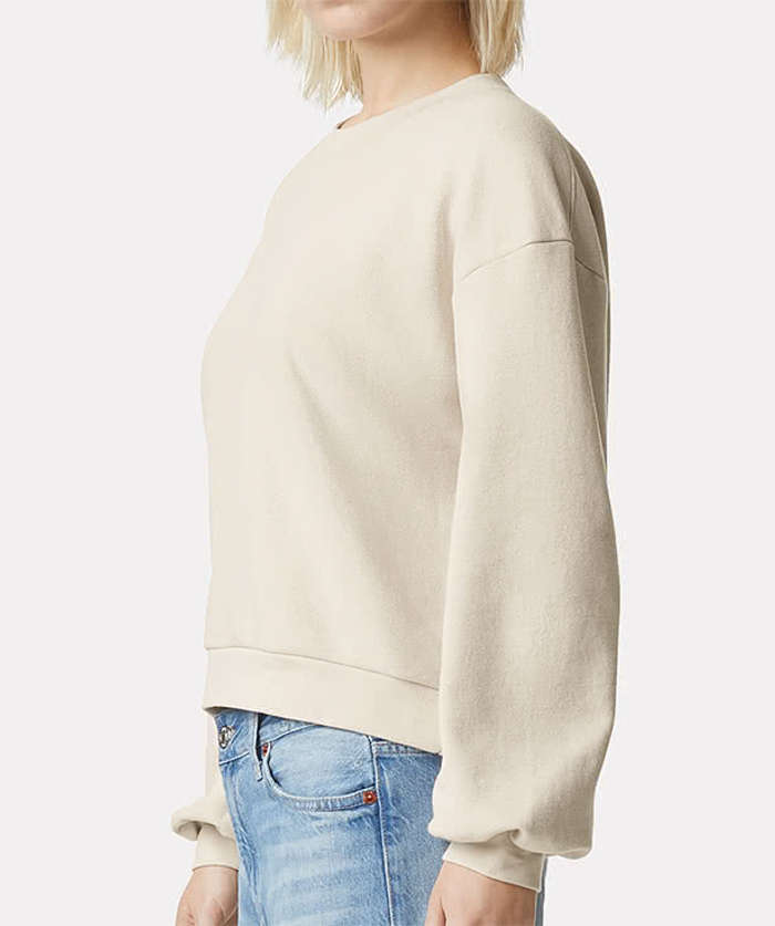 American Apparel Women's ReFlex Fleece Crewneck Sweatshirt - Heather Grey