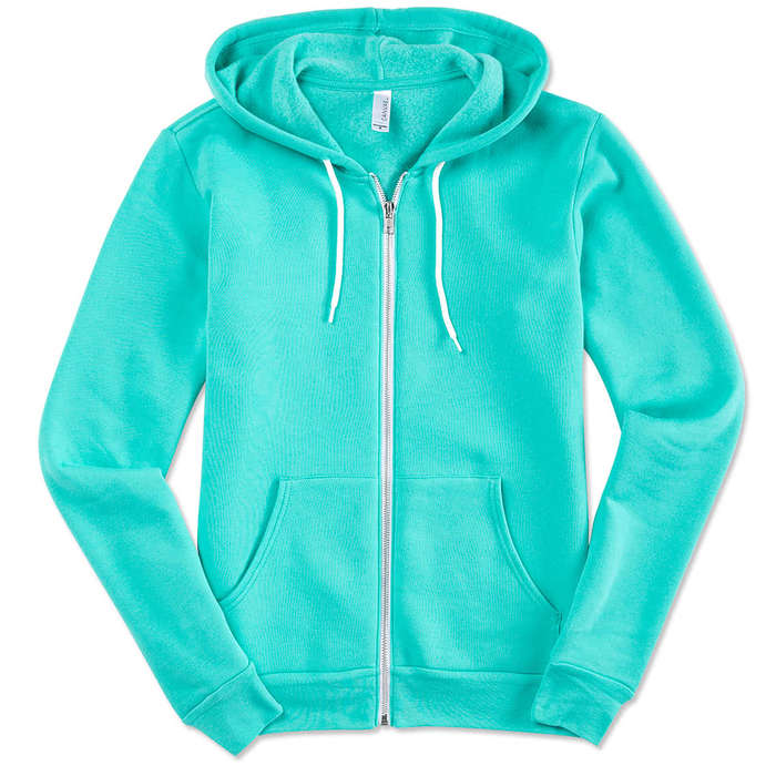 Bella + Canvas Ultra Soft Zip Hoodie - Heather Maroon