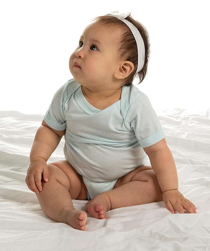 Bella + Canvas Tri-Blend Baby Bodysuit - Ice Blue Tri-Blend