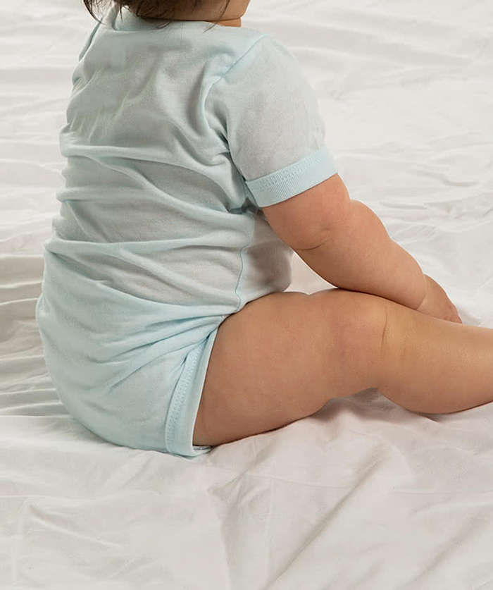 Bella + Canvas Tri-Blend Baby Bodysuit - Ice Blue Tri-Blend