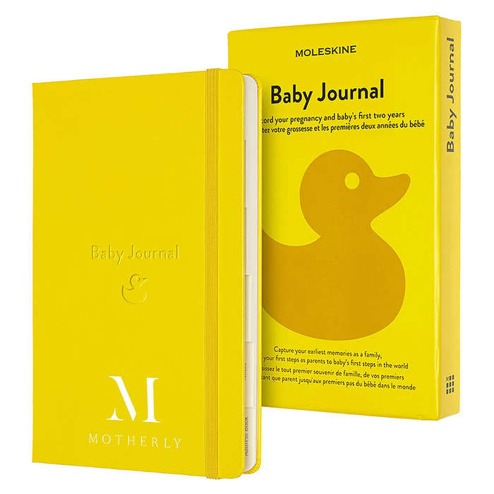 Moleskine Passion Journal Pregnancy & Baby Book Notebook - Golden Yellow