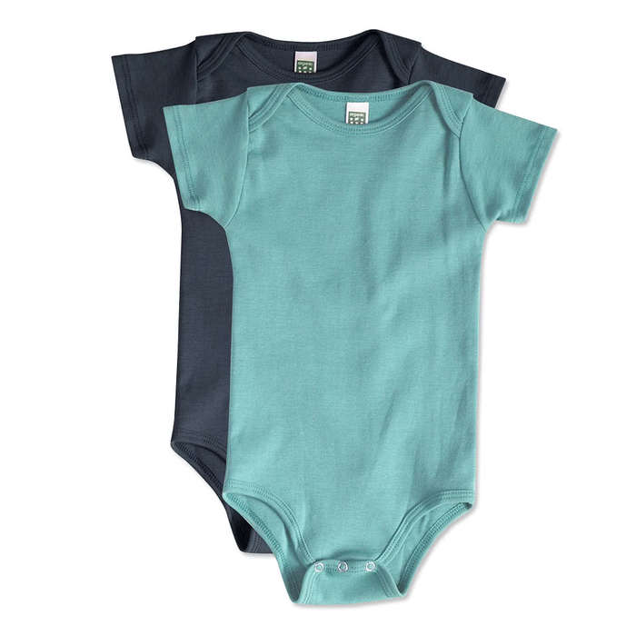 Royal Apparel USA-Made Organic Baby Bodysuit - Scuba Blue
