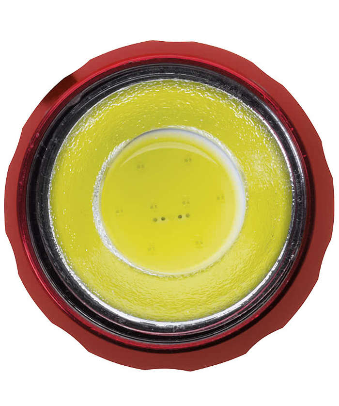 Laser Engraved Mini Aluminum COB Flashlight - Red 5 Laser Engraved Mini Aluminum COB Flashlight - Red