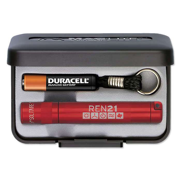 Laser Engraved K3A Maglite Solitaire Flashlight - Silver