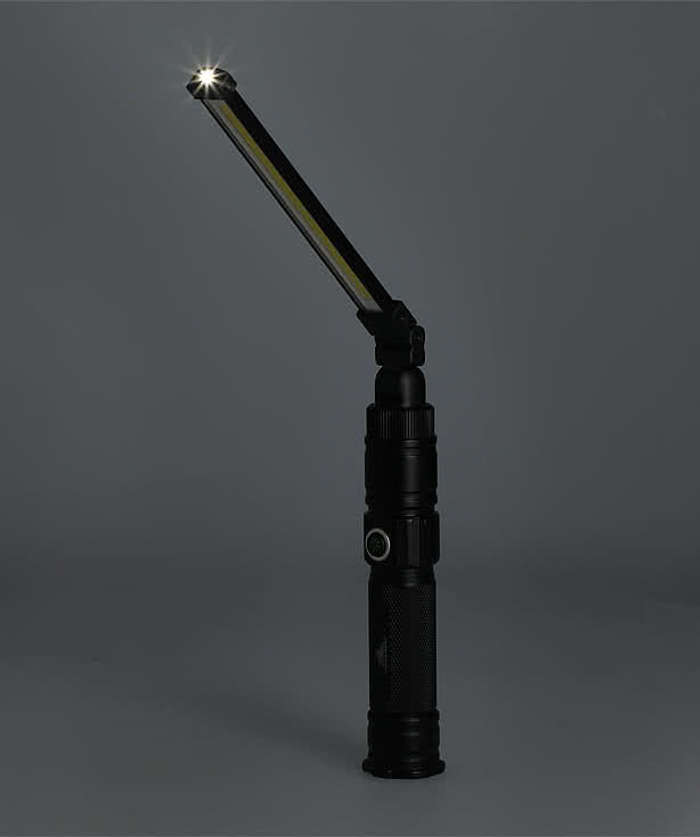 Laser Engraved High Sierra Eco 150 Lumen Magnetic COB Work Flashlight - Black