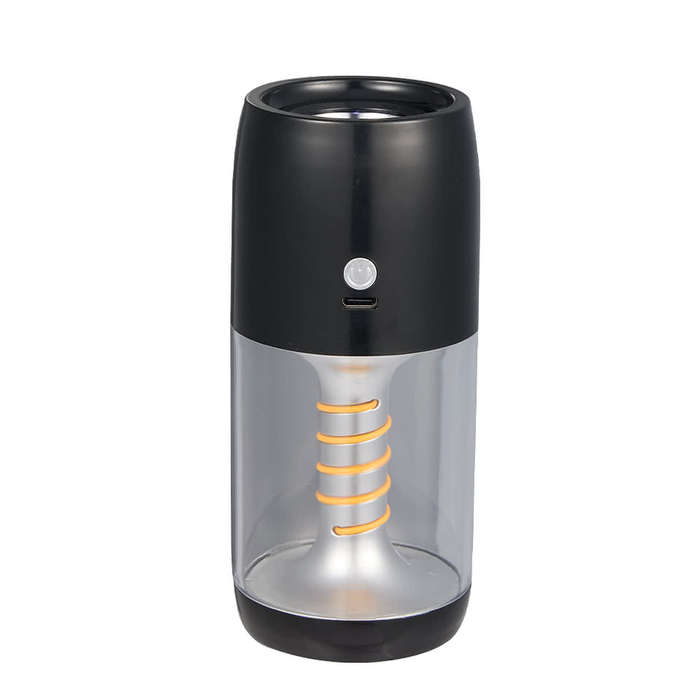 Recycled Spiral Filament 80 Lumens Lantern Flashlight - Black