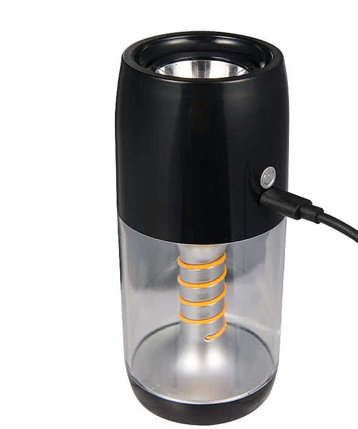 Recycled Spiral Filament 80 Lumens Lantern Flashlight - Black 3 Recycled Spiral Filament 80 Lumens Lantern Flashlight - Black