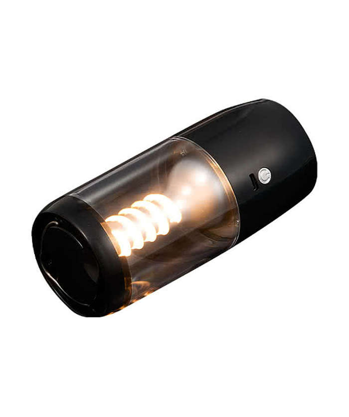 Recycled Spiral Filament 80 Lumens Lantern Flashlight - Black 4 Recycled Spiral Filament 80 Lumens Lantern Flashlight - Black