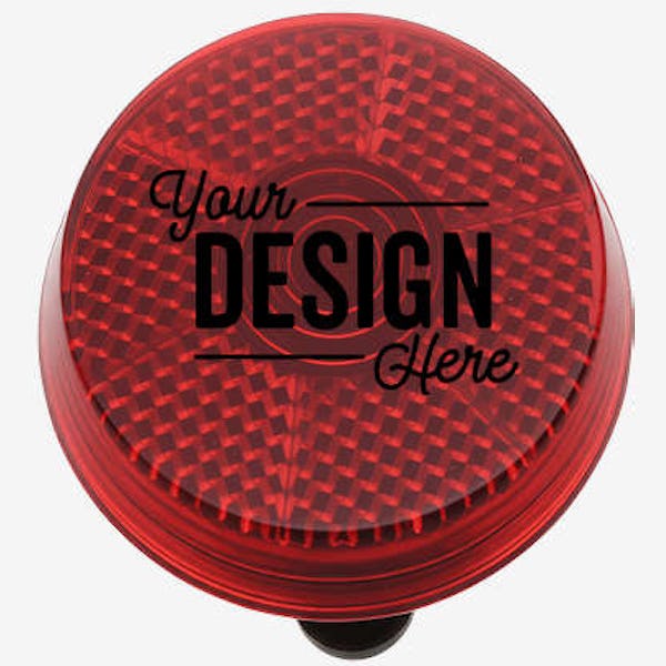 Clip-On Safety Light - Translucent Red