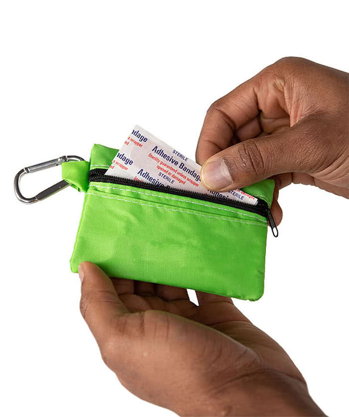 Zippered 20-Piece First Aid Pouch - Graphite 3 Zippered 20-Piece First Aid Pouch - Graphite