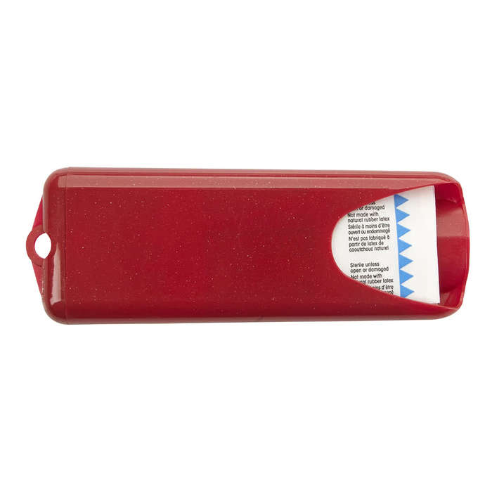 Full Color Nuvo Bandage Dispenser with Bandages - Metallic Red