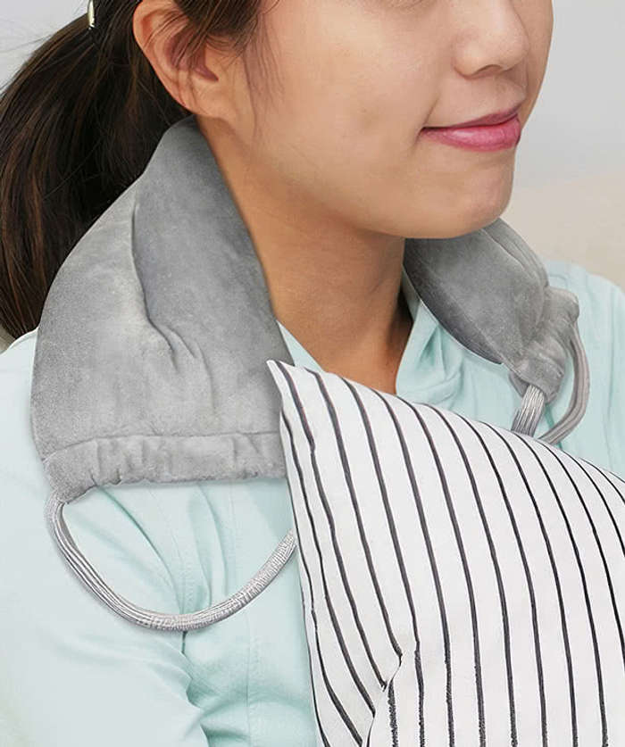 Hot/Cold Reusable Neck and Shoulder Wrap - Gray
