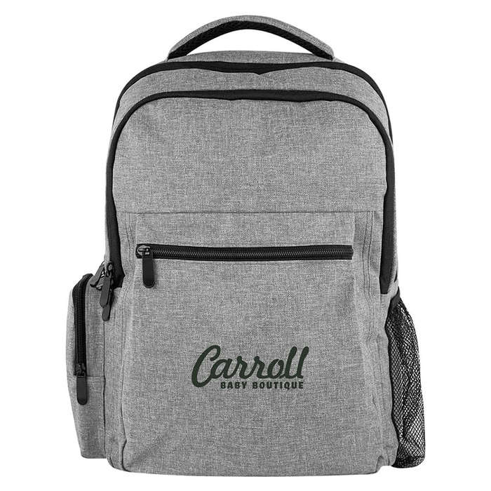 Full Color Milo Recycled Diaper Backpack - Heather Gray