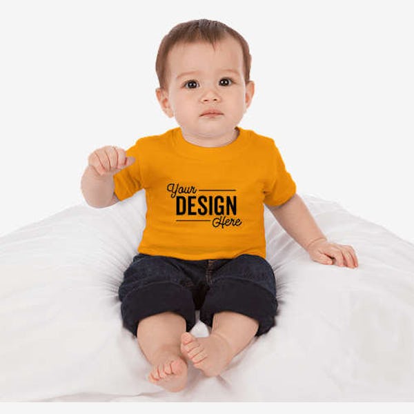 Rabbit Skins Jersey Baby T-shirt - Gold