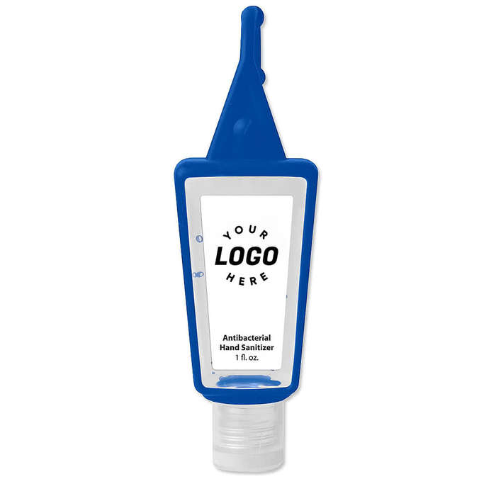 1 oz. Hand Sanitizer in Silicone Holder - Blue