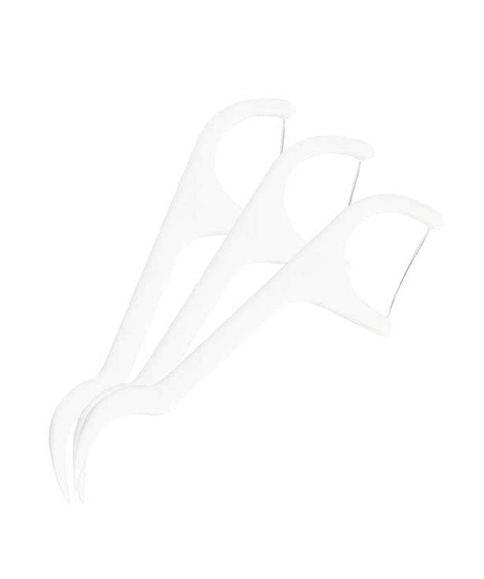 10-Piece Flosser Pick Dental Kit - White
