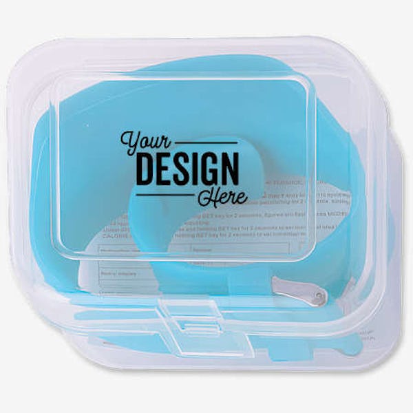 Silicone Pedometer Activity Watch - Carolina Blue