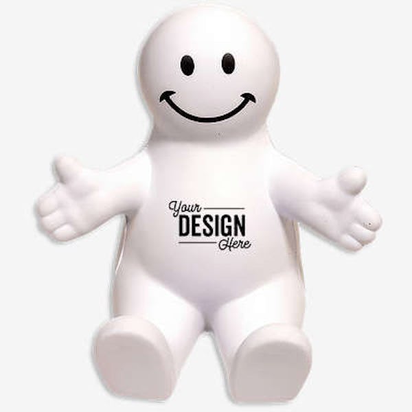 Happy Dude Stress Reliever Phone Stand - White