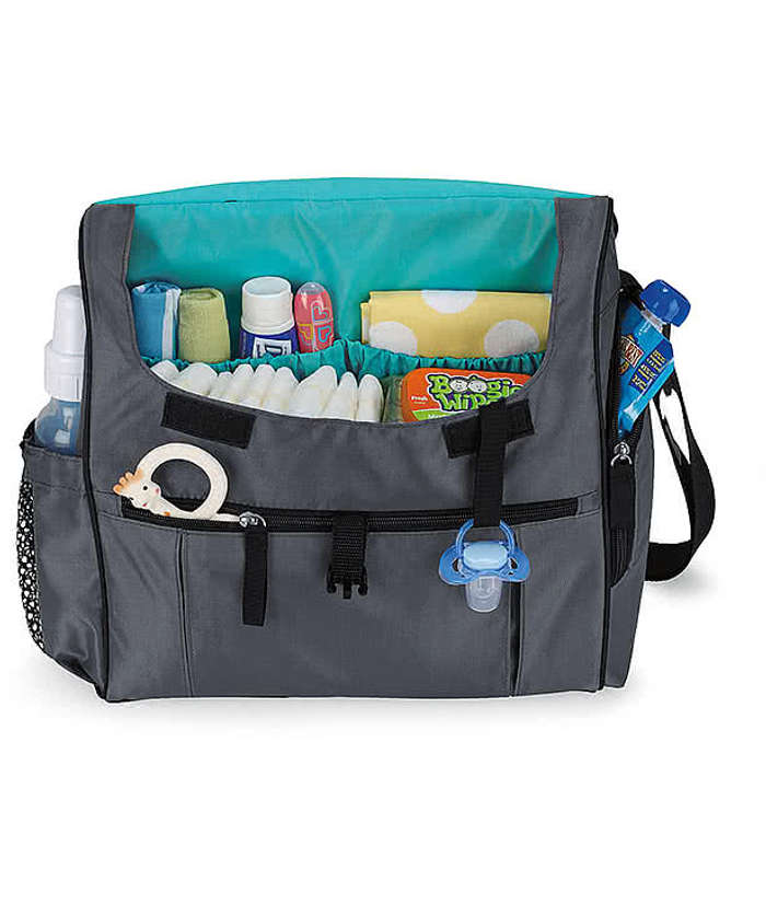 Uptown Convertible Diaper Bag - Grey 4 Uptown Convertible Diaper Bag - Grey