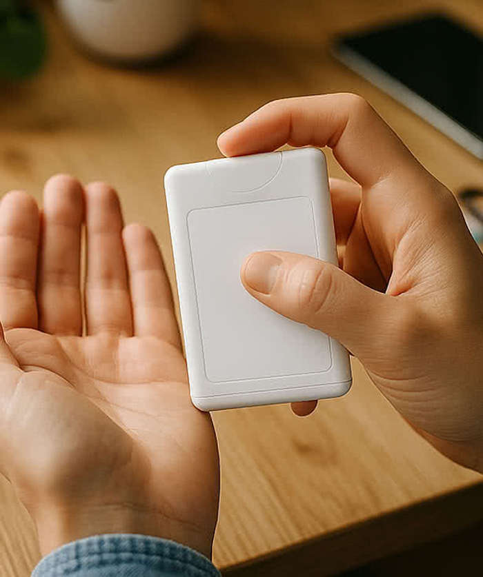 Full Color 0.66 oz. Card Shaped Hand Sanitizer - White 4 Full Color 0.66 oz. Card Shaped Hand Sanitizer - White