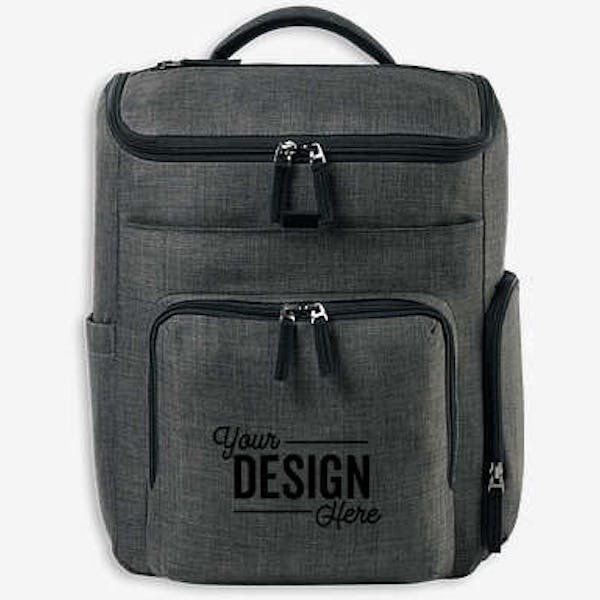 Reagan Recycled Diaper Backpack - Charcoal Heather