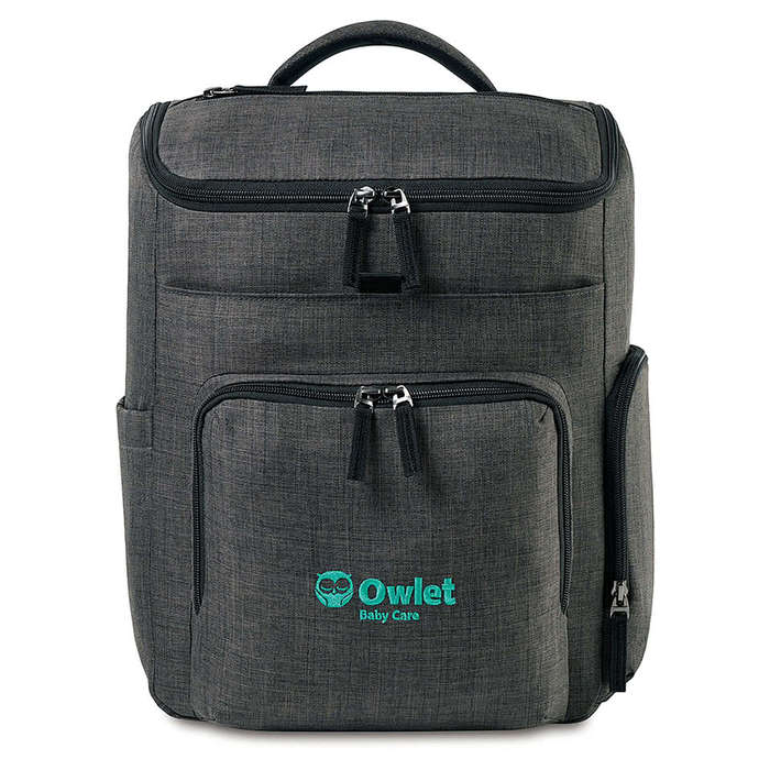 Reagan Recycled Diaper Backpack - Charcoal Heather