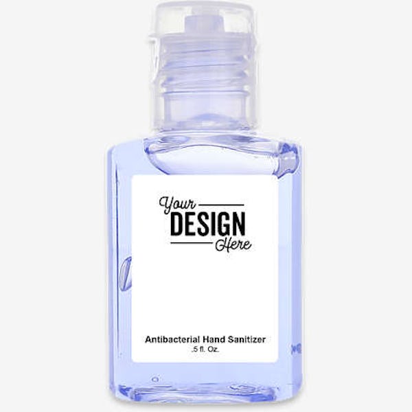 Full Color 0.5 oz. Scented Squirt Hand Sanitizer - Lavender / White
