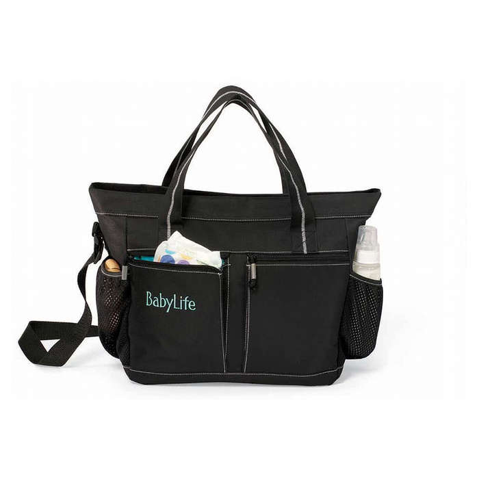 Peekaboo Diaper Bag Kit - Black-Turquoise
