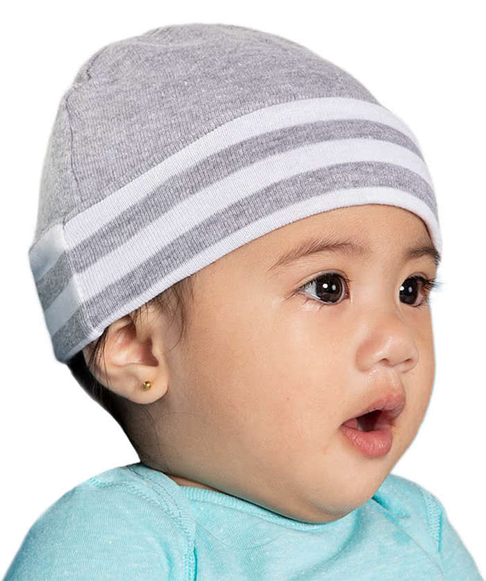 Rabbit Skins Baby Rib Hat - White