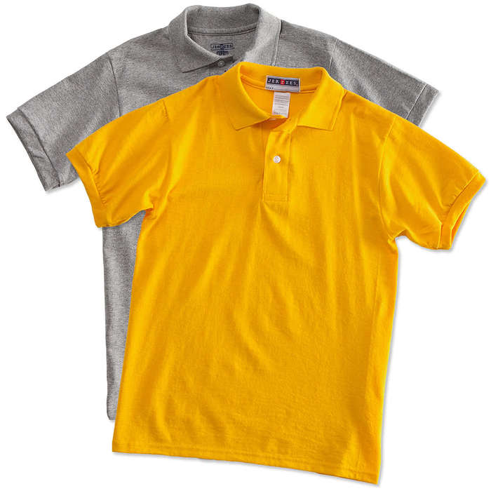 Jerzees Youth Spotshield 50/50 Jersey Polo - Gold