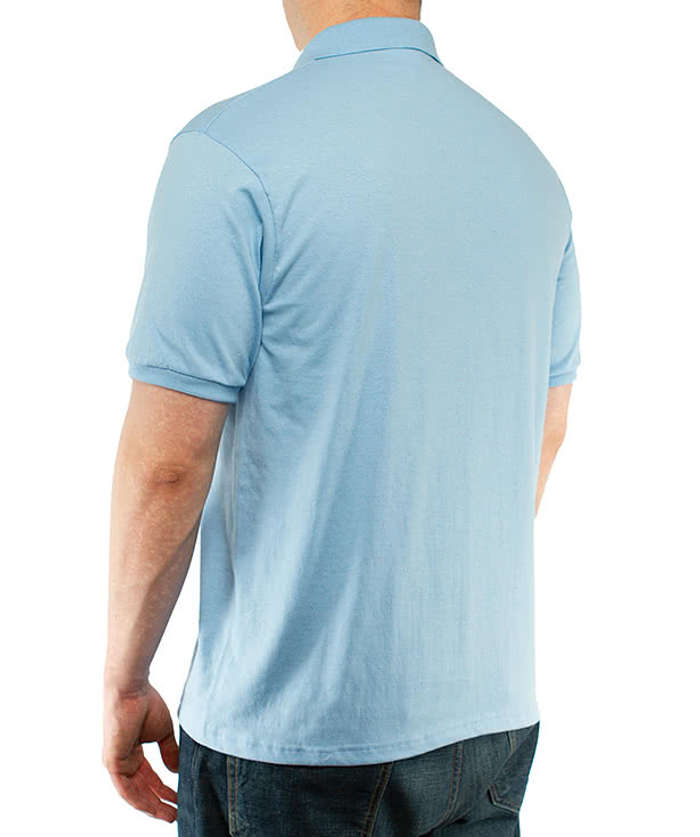 Hanes EcoSmart 50/50 Jersey Polo - Printed - Purple