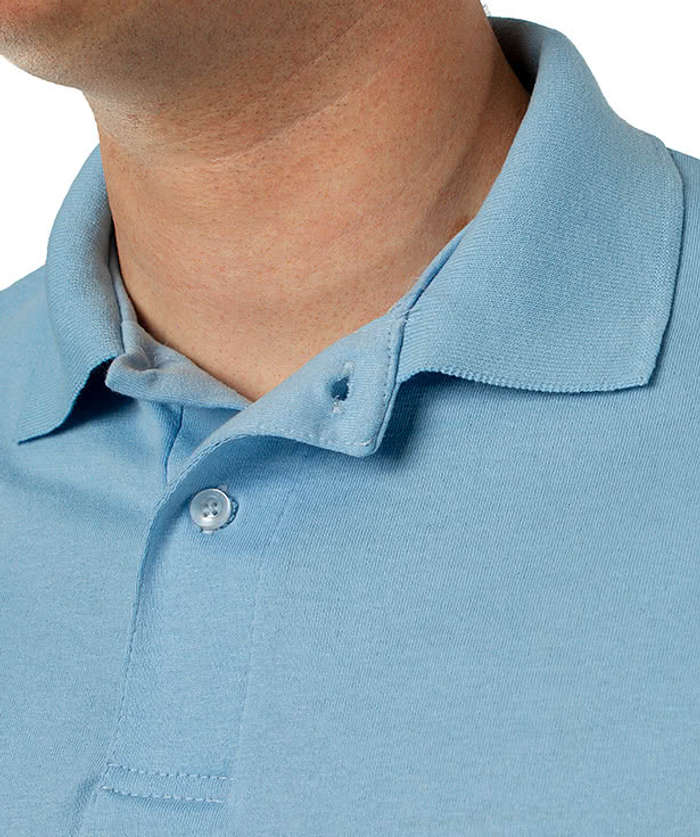 Hanes EcoSmart 50/50 Jersey Polo - Printed - Purple