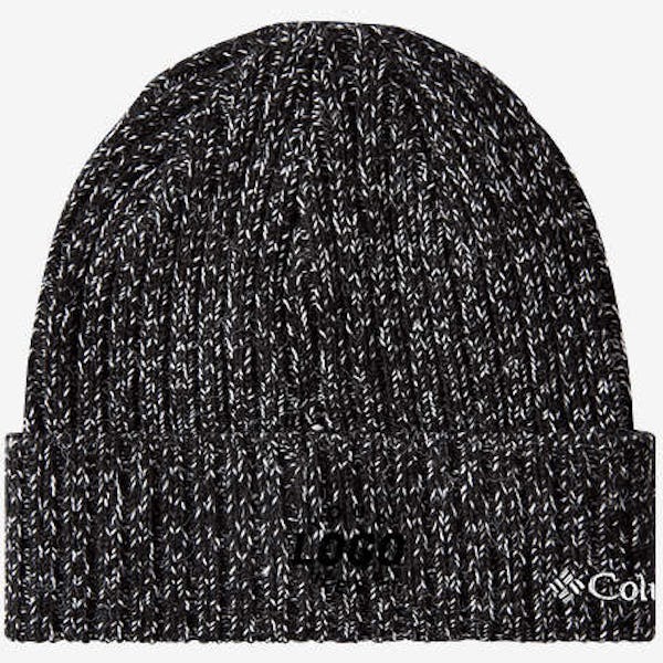 Columbia Cuff Beanie - Black / White Marled