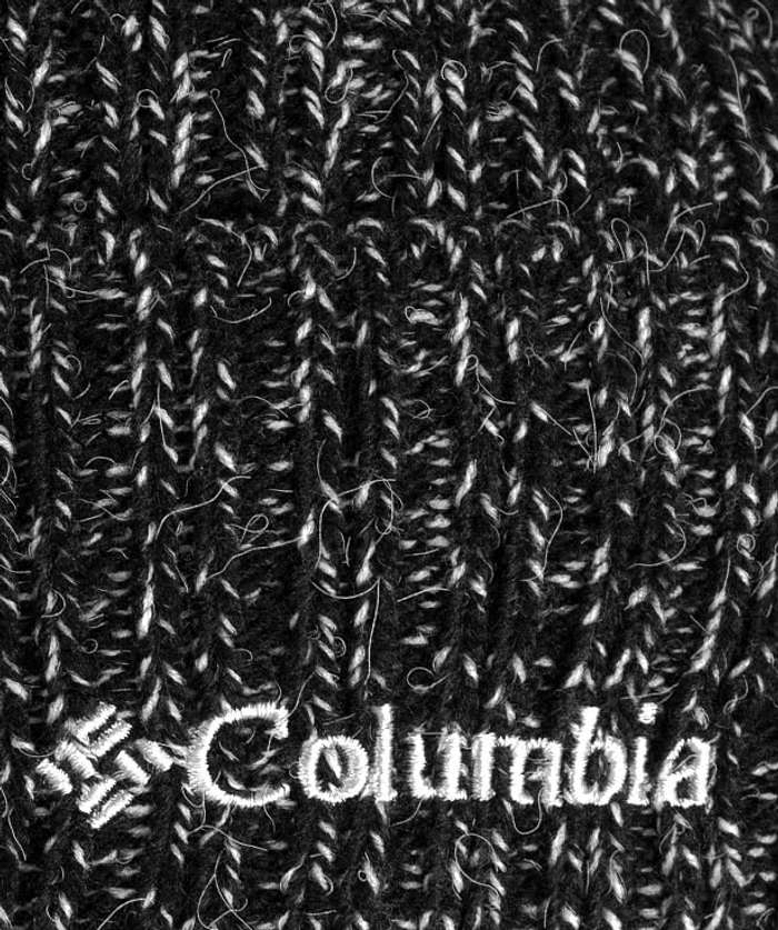 Columbia Cuff Beanie - Black / White Marled 5 Columbia Cuff Beanie - Black / White Marled